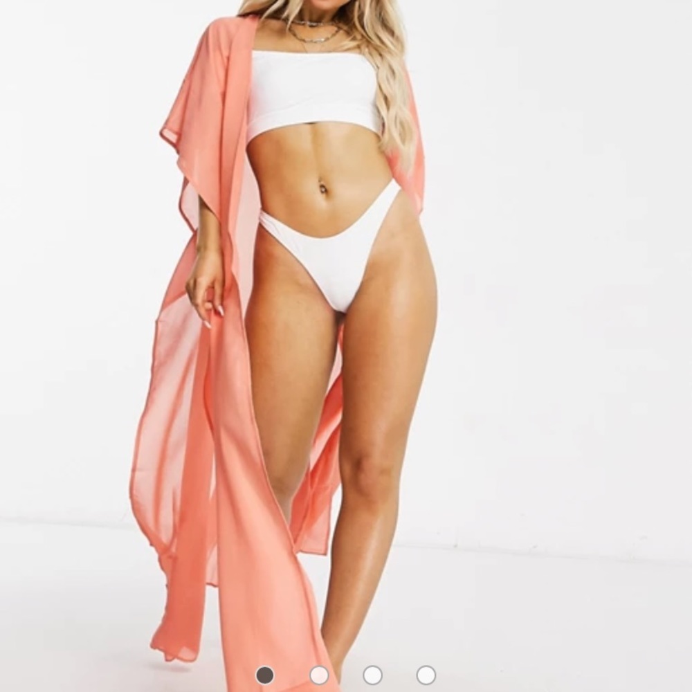 New Bikini cover up / no tags . peachy color /has some shimmer